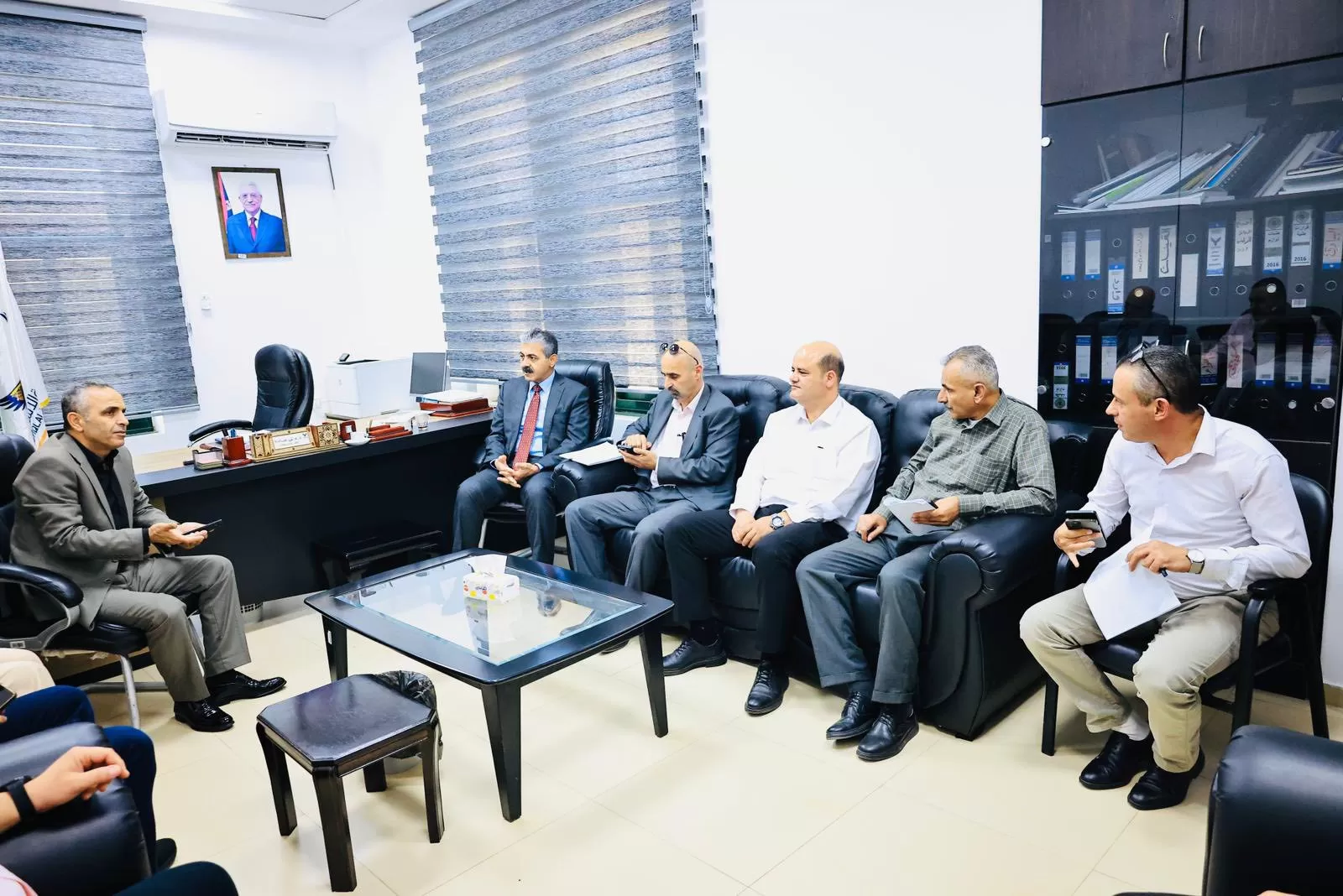 جامعة الاستقلال تستقبل وفدًا من العدل  و المالية والشرطة لبحث آفاق التعاون المشترك