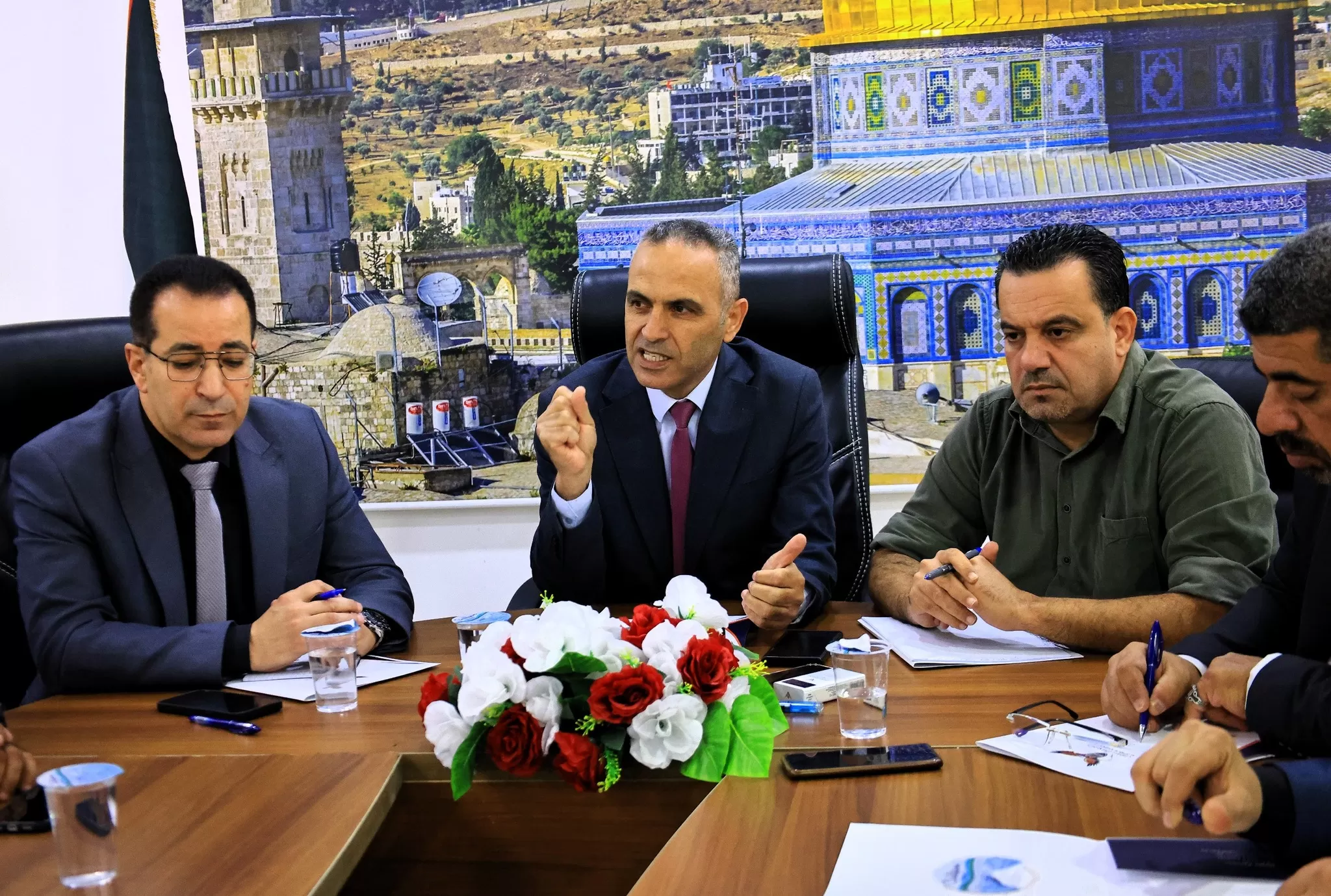 زيارة وفد الإعلام المركزي في الأجهزة الأمنية إلى جامعة الاستقلال