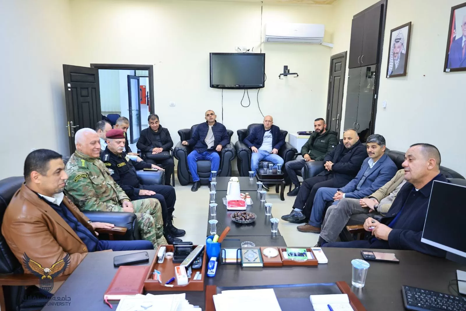 وفد من جهاز الأمن الوقائي يزور جامعة الاستقلال ويبحث سبل تعزيز الشراكة