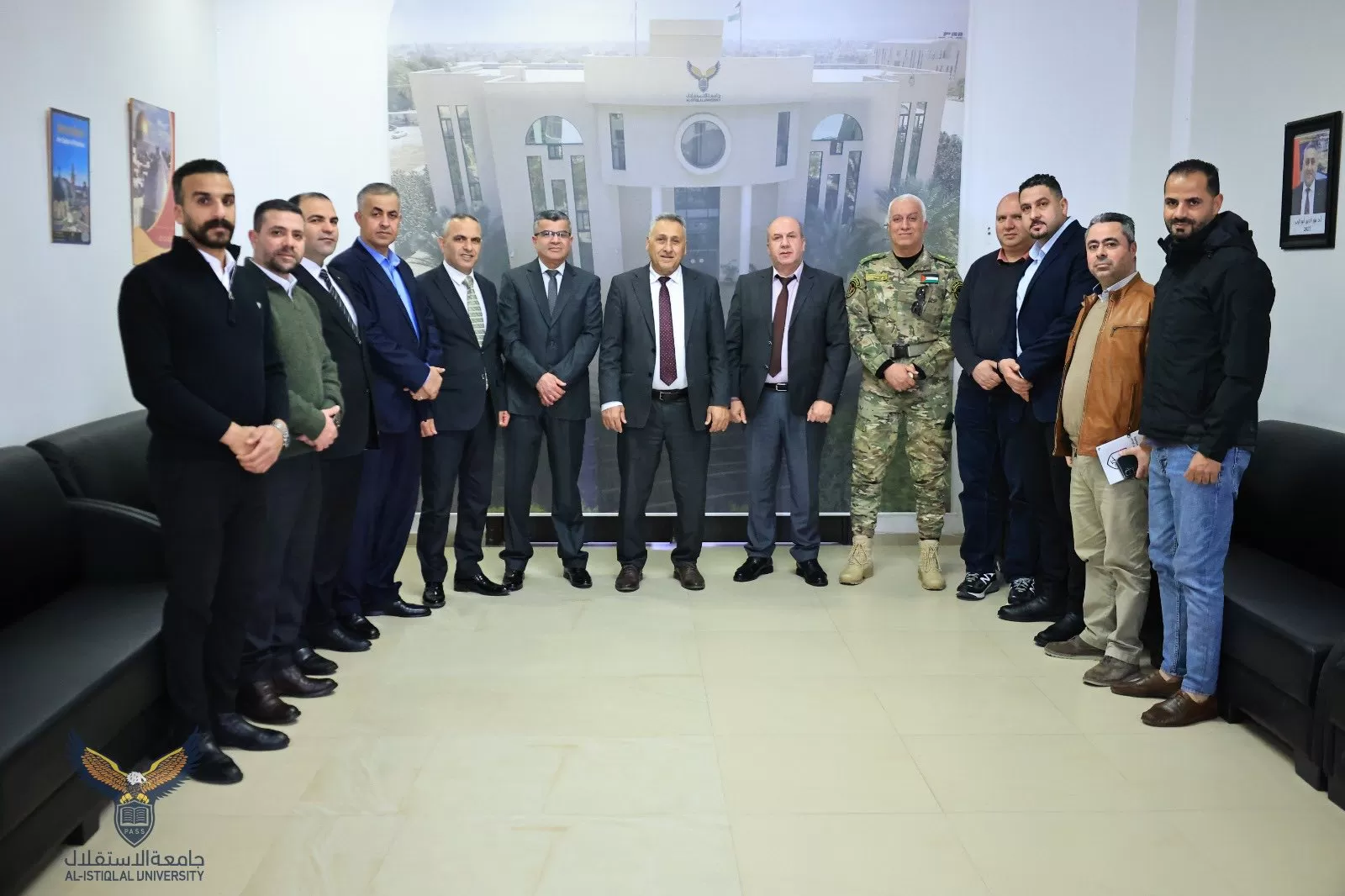 جامعة الاستقلال والمركز الفلسطيني للتدريب والاستشارات الأمنية p.t.c يبحثان التوأمة