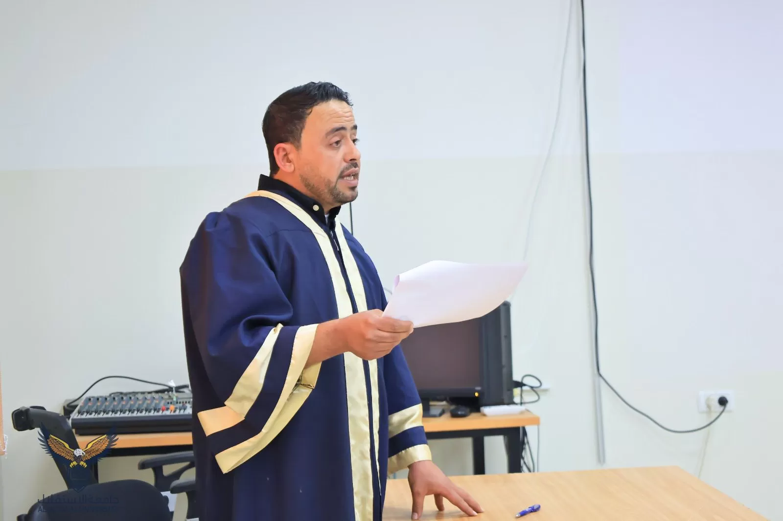 مناقشة رسالة ماجستير حول انعكاس سياسات الاحتلال الإسرائيلي على إعاقة دور الهيئات المحلية في تحقيق التنمية الاقتصادية في مناطق الأغوار الشمالية