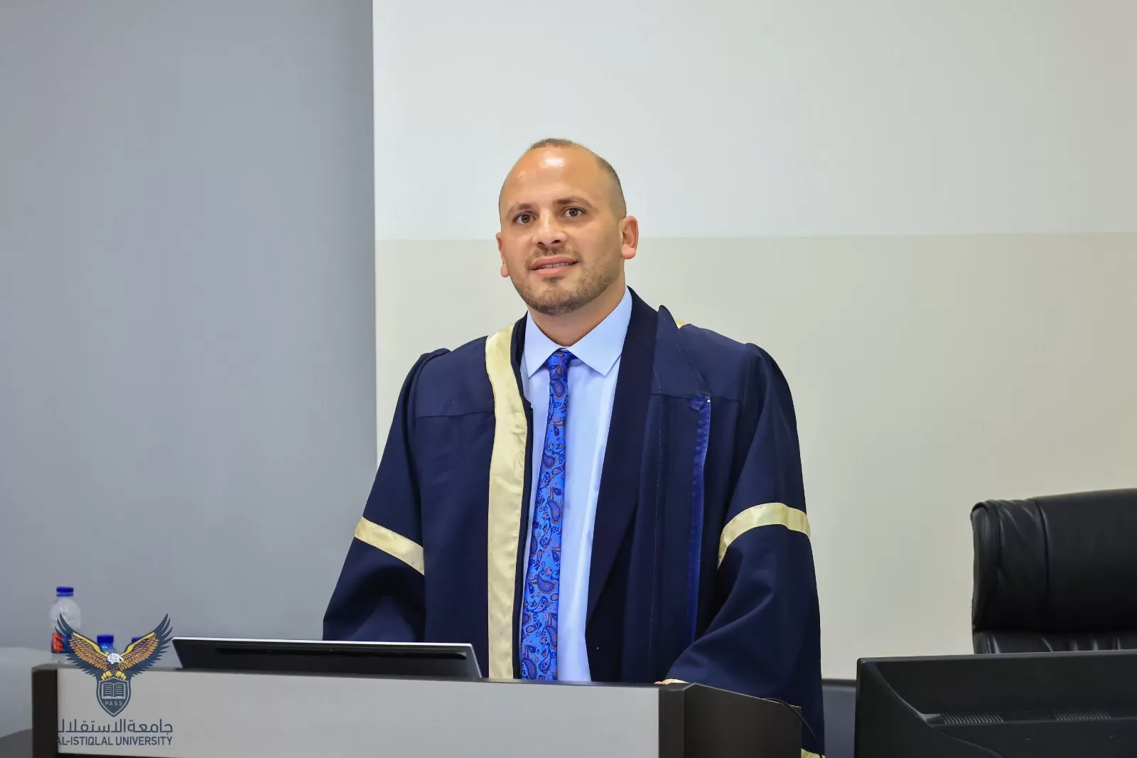 مناقشة رسالة ماجستير حول دور إدارة مخاطر محدودية الأراضي على التنمية المستدامة في الضفة الغربية- محافظة رام الله أنموذجًا