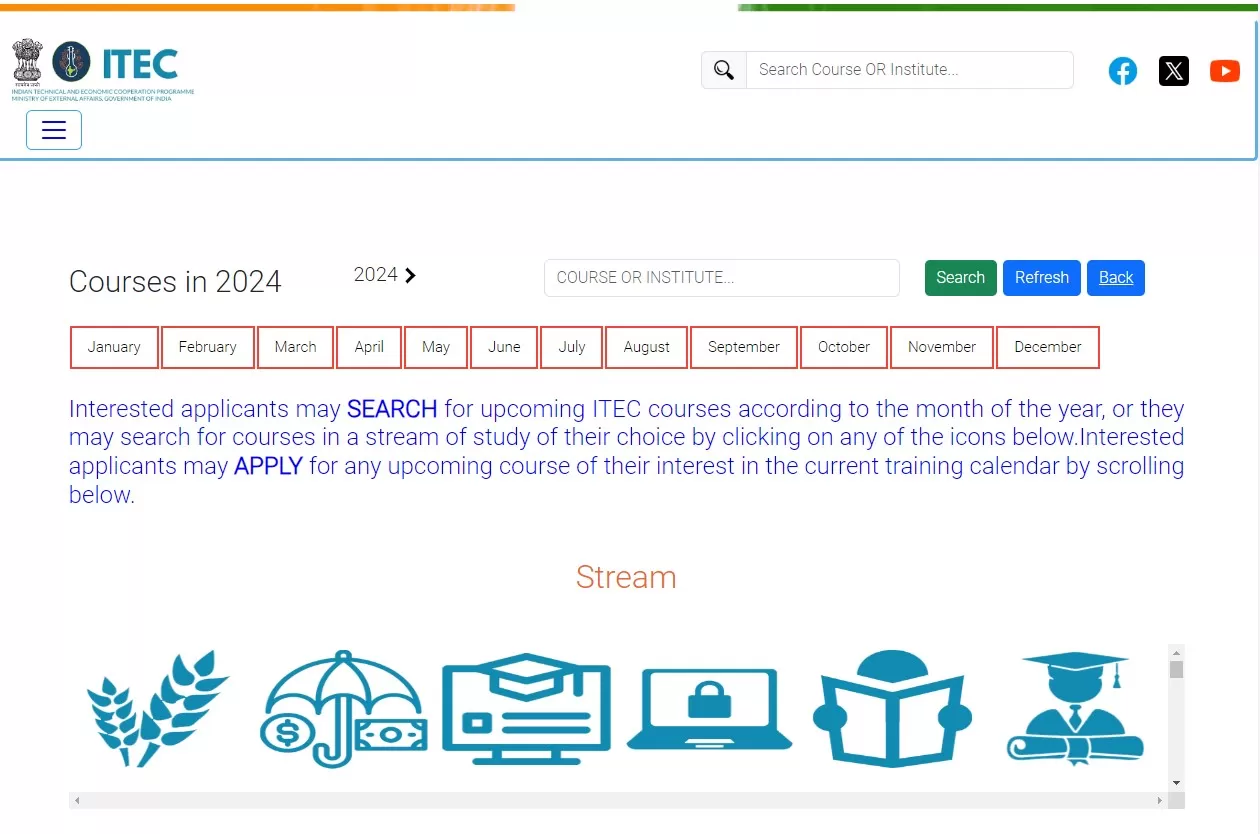 الإعلان عن تقديم لبرنامج التعاون الفني والاقتصادي (ITEC)