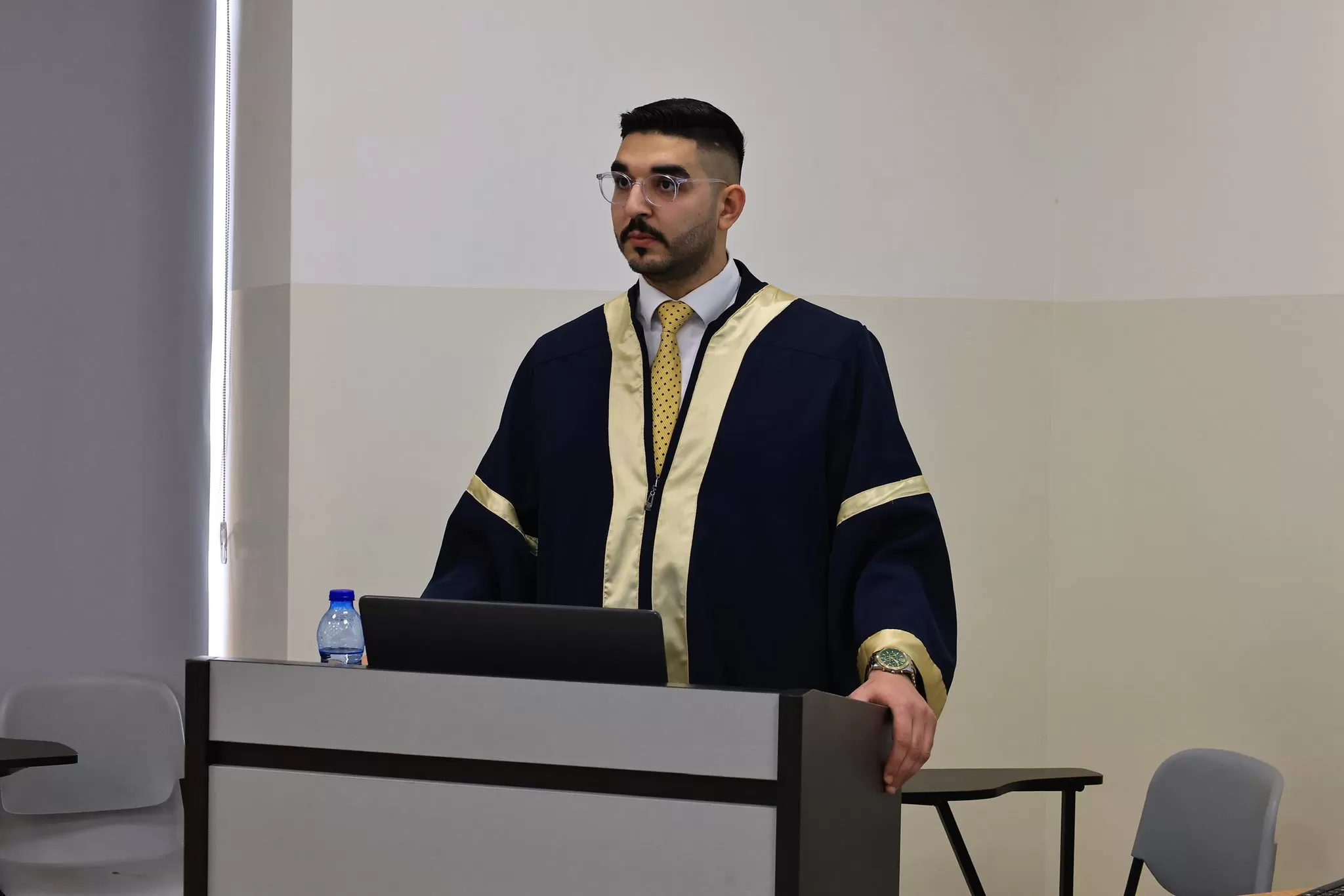 مناقشة رسالة ماجستير حول دور السياسات الحكومية في مكافحة جريمة غسيل الأموال في فلسطين